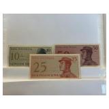 Three Bank Of Indonesia Banknotes - 1964:
