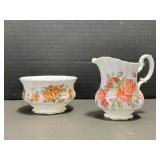 Royal Albert Centennial Rose Creamer & Sugar Bowl