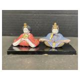 Japanese Hina Ningyo doll set features the
