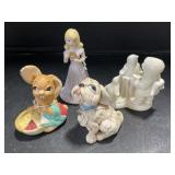 PenDelfin Figures - Rabbit & Dog, Snowbabies,