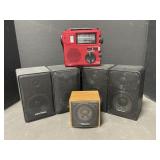 Realistic & Optimus Speakers, AM/FM Radio