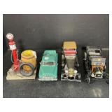 Collector Cars/Truck and Gas Pump Statue