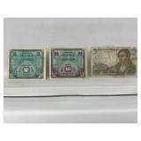 France Ten 10 Francs Banknote Wwii Era Series
