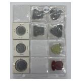 Various Metal Tokens W/ Huntsville Ont