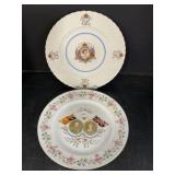 2 English Royalty Souvenir Plates