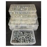 7 Plastic Hardware Organizers With Contents