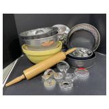 Mixing Bowls, Rolling Pin, Bundt Pan And More