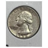 1956 U S A 25 Cent