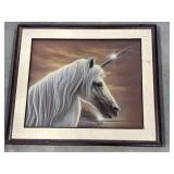 Framed Original Airbrush Mural by John Ellenberger