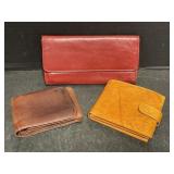 3 Leather Wallets
