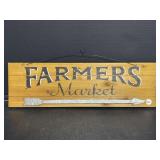 Wooden Farmers Market Sign, 6x20 '
