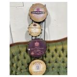 Metal Caps Sign of Different Wines, 36x10 '