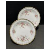 2 Paragon Victoriana Rose 4.5 ' Plates