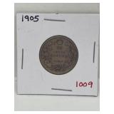 1905 Cdn Silver 25 Cent