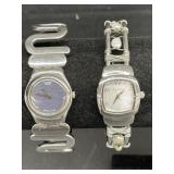 Ladies Writstwatches with Metal Cuff Bracelets.