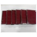 6 X Plastic Coin Tray Display Cases