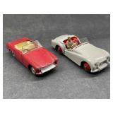 Dinky Austin Healey Sprite and Triumph TR2