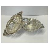 2 Birks Sterling Perforated Dishes