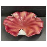 Ruffle Edge Art Glass Bowl - possibly Murano