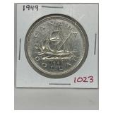 1949 Cdn Silver $1