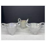 Carnival Ice Glass Baskets