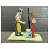 Tin-Type Toy Steam Engine Workman