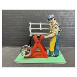 Tin-Type Toy Steam Engine Workman