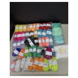 Assorted Yarn and Pom Pomï¿½s
