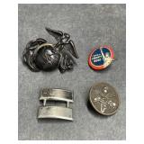 USMC Cap Badge, US Captain Bars, Liberty Bond