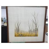 Painting On Board, Signed A.klemp, Framed 25x25 '