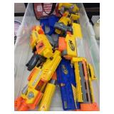Bin With Various Nerf Guns