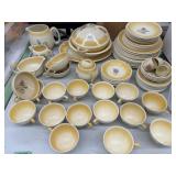 Susie Cooper Dish Set. Note Cracks, Chips, Crazing