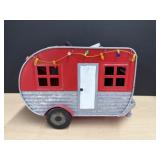 Light-Up Metal Camper Ornament, 6.5 ' tall