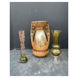 Coloured Glass Vases, Ceramic Vase