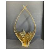 1970s EDAG ( Montreal ) Large Amber Glass