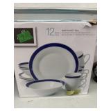12 pc Nantucket Sail Dinnerware Set