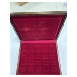 Large Wood Coin Display Case