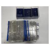 Boxful Plastic Coin Sheets+ 3x Coin Holder Box