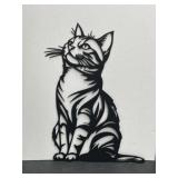 Laser Cut Metal Cat 12 ' Tall
