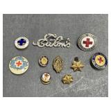 Eaton's Brooch, Red Cross Pins, Registered Nurse
