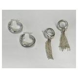 2x Sterling 925 Silver Earrings