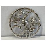Sterling Silver Large Round Bond Boyd Sterling