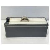 925 Silver Ring with Clear Stones