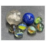 8 Marbles - including Sulphide