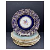 8 Aynsley Various Pattern Decorative Plates