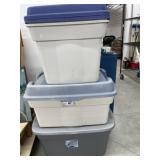 4 Storage Bins With Lids