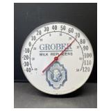 Vintage Grober Milk Replacers Thermometer 12 ' D