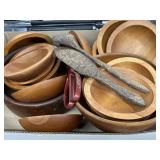 Assortment of Baribocraft Wooden Salad Bowls,
