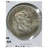 1877 Italy 5 Lire - Victoria