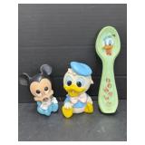 Plastic Baby Mickey & Donald, Donald Duck Spoon